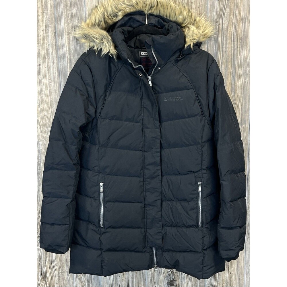 MOUNTAIN WAREHOUSE EXTREME Jacket Womens Size 10 Black Isla II Down Fill 600